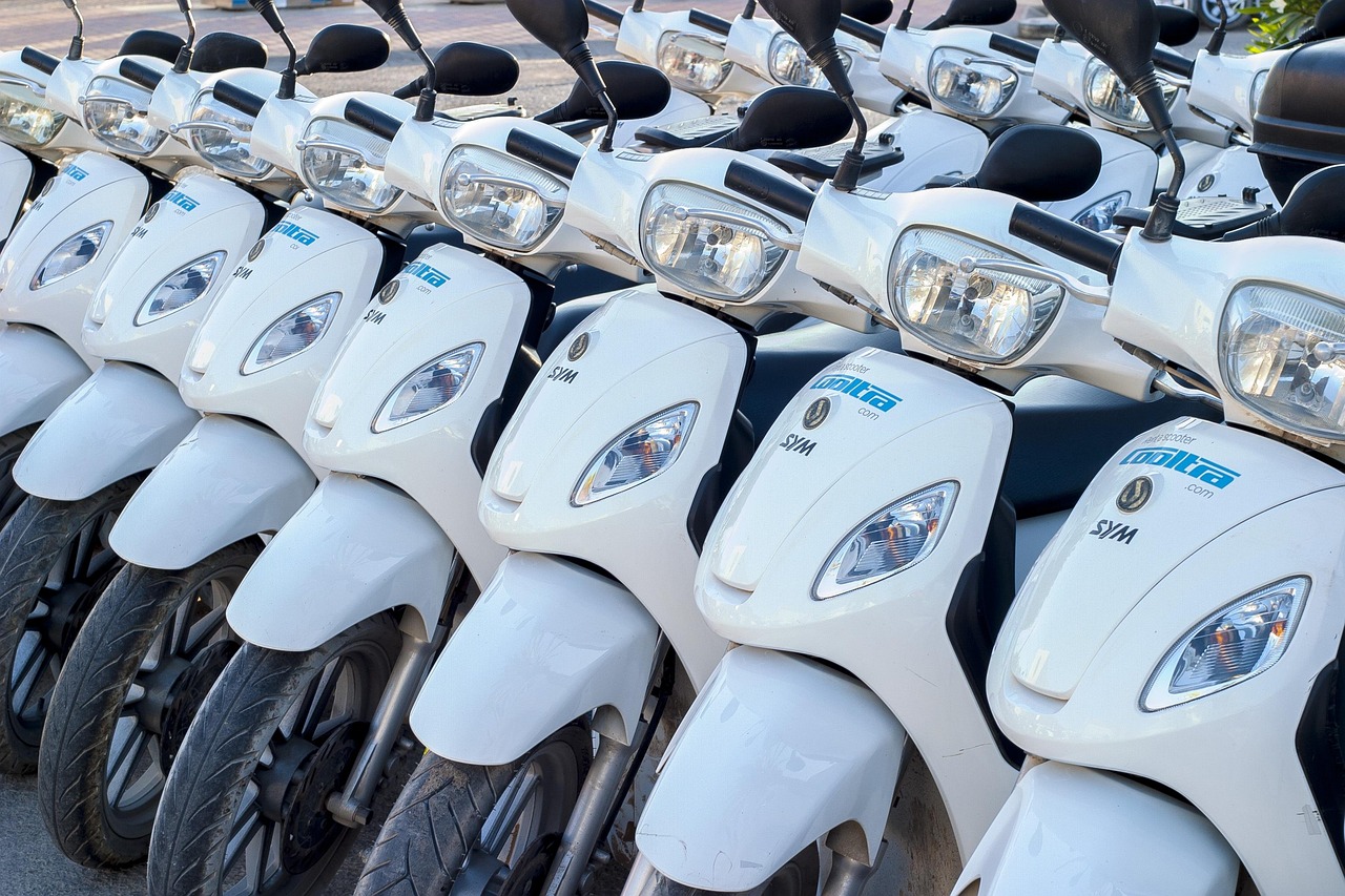 motorcycle, scooter, rental, new, parking lot, motorcycle, scooter, scooter, scooter, scooter, scooter, parking lot, parking lot